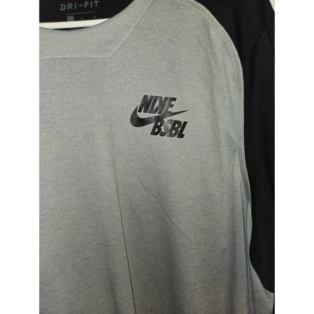 Nike Men Dri-FIT 3/4 Sleeve Baseball Training Shirt Large